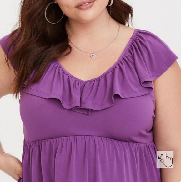 torrid Tops - Torrid Flutter Sleeve Babydoll Top, NWT